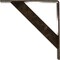 Ekena Millwork Traditional Steel Bracket, Antiqued Pale Gold 2"W x 12"D x 12"H BKTM02X12X12TRAPG - alternate 4